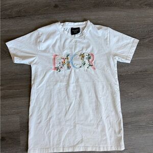Dior Floral Embroidered Tee